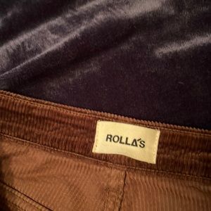 Women’s Rolla’s East coast flare corduroy pants size 28 in brown